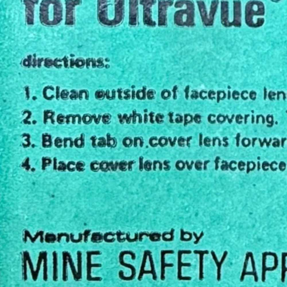 MSA #456975 Cover‎ Lens (Box of 25 lenses) for Ultravue Facepiece